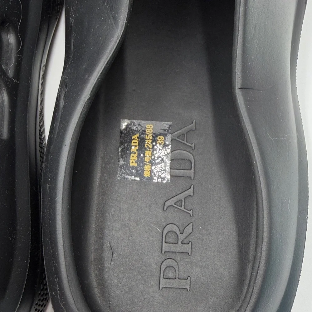 Prada Rubber Black Slip-On Clogs - Picture 4 of 7